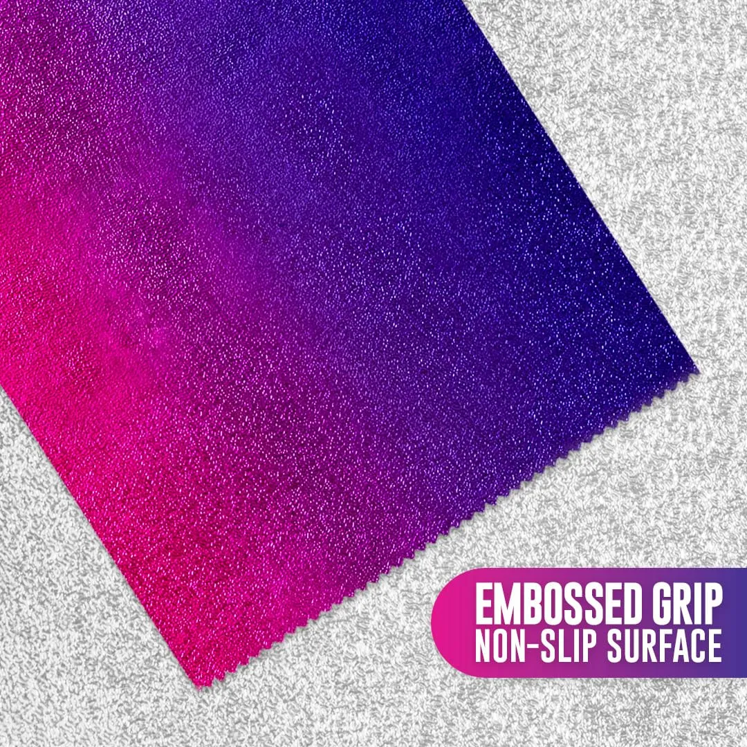 Colortrak Pink/Purple Gradient Pop-up Foil w/Dispenser (400 Count), Pre-cut Sheets, Non-Slip Embossed Texture, 5" x 10.75" Sheets for Hair Foil Coloring and Highlighting Sheet Applications