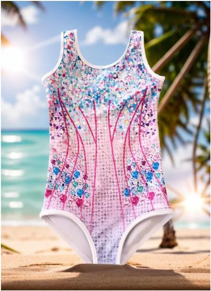 Concert Outfit for Little Girls Fans Sparkles Bodysuit Leotard Touring Musical Party Singer Costume
