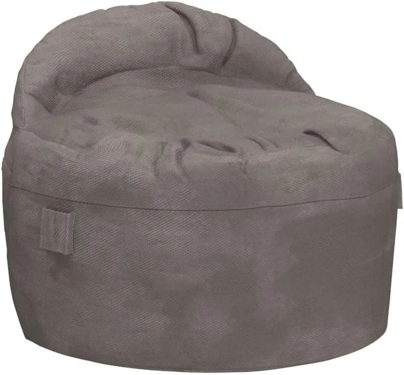 CordaRoy's NEST Gaming Bean Bag Chair-Convertible Bean Bag Chair & Bed-Washable Chenille Cover with Pockets for Remote, Controllers-for Living Room,Basement-King Size-Charcoal|Made in The USA