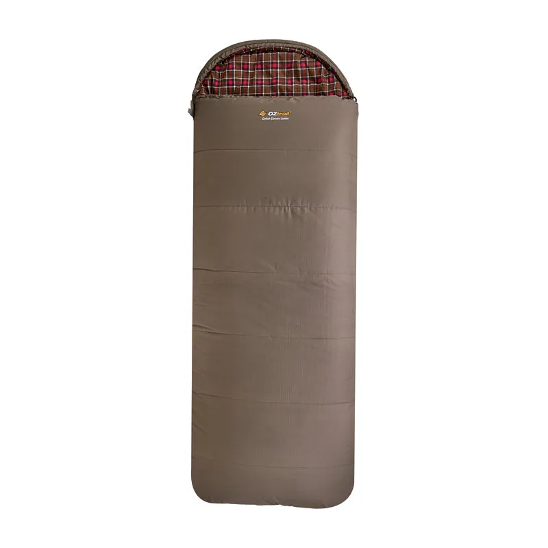 Cotton Canvas Jumbo Hooded -7°C Sleeping Bag