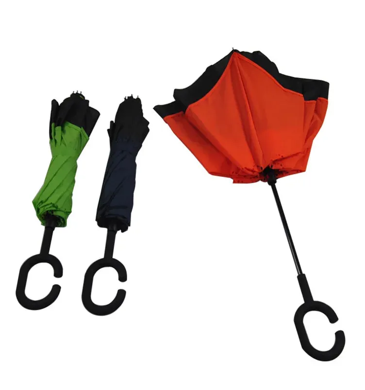 Custom Printed Inverted Reverse Umbrella