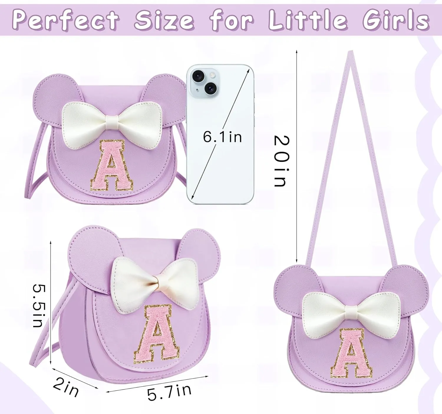 Cute Toddler Purse Crossbody Bag for Girls 2 3 4 5 6 7 8 Year Old Girl Birthday Gift Little Girls Purse Kids Wallet