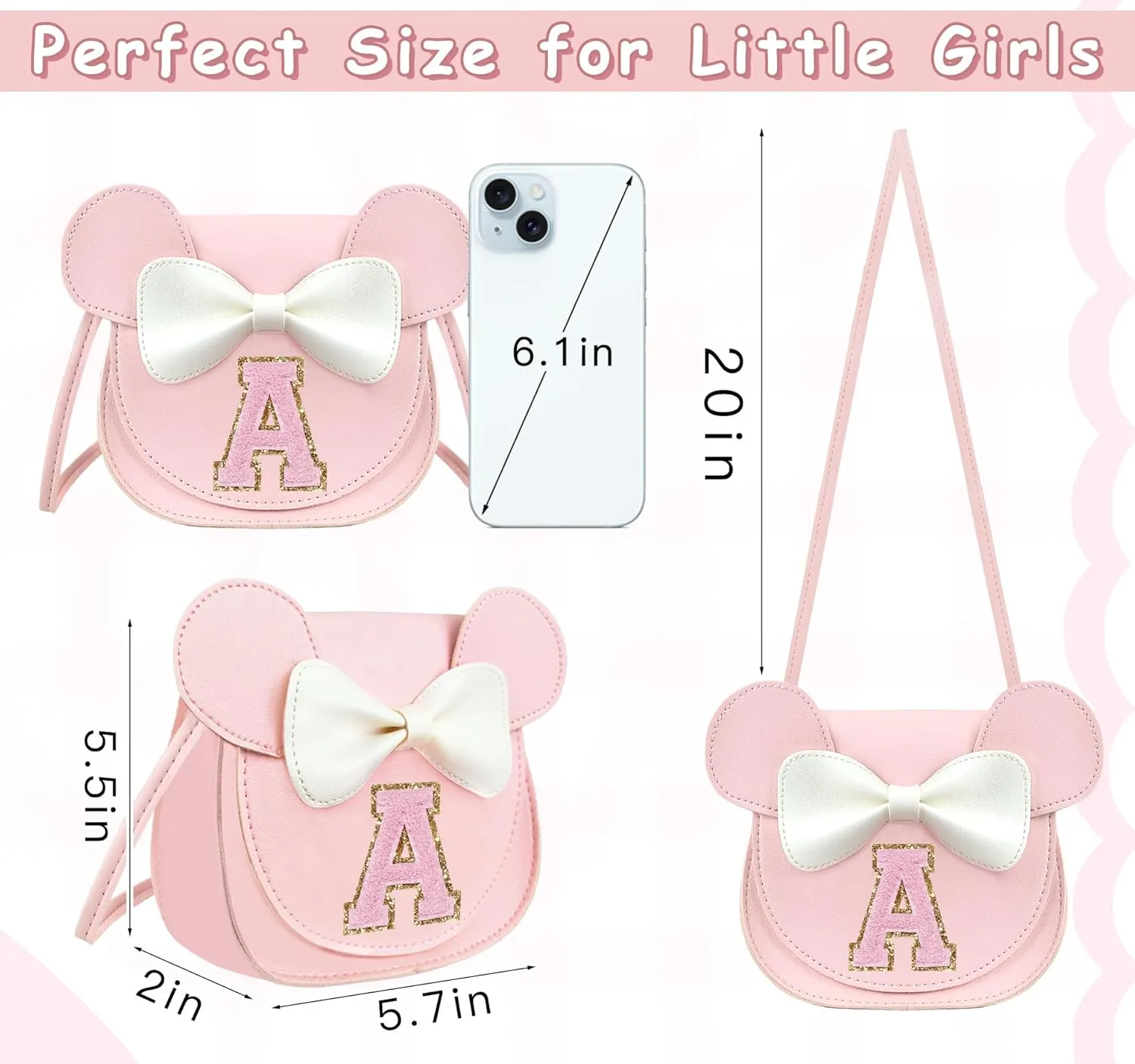 Cute Toddler Purse Crossbody Bag for Girls 2 3 4 5 6 7 8 Year Old Girl Birthday Gift Little Girls Purse Kids Wallet