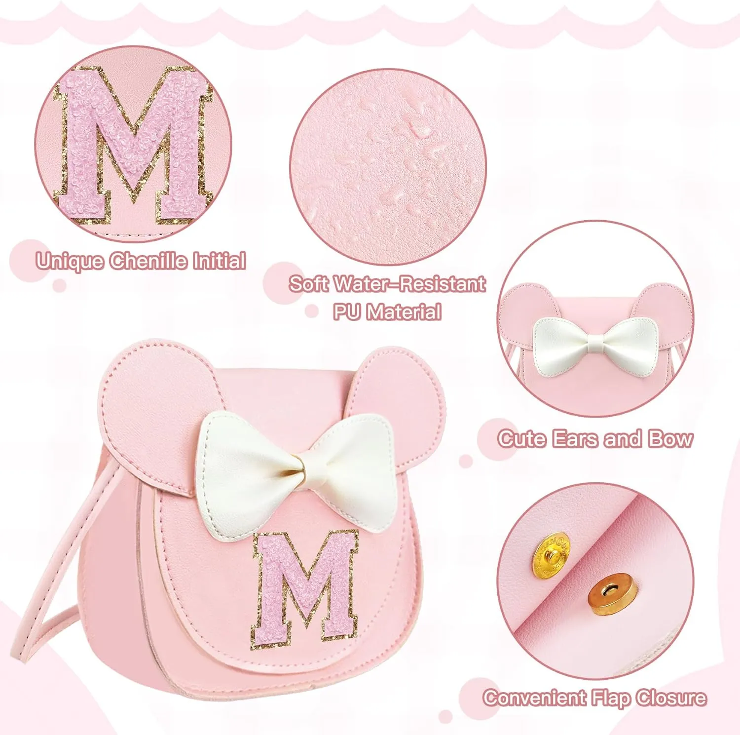 Cute Toddler Purse Crossbody Bag for Girls 2 3 4 5 6 7 8 Year Old Girl Birthday Gift Little Girls Purse Kids Wallet