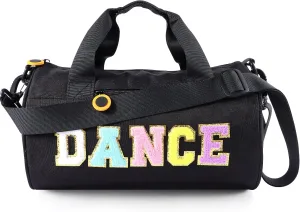Dance Ballet Bag for Girls Sport Gym Duffle Bags Overnight Travel Bags Fun Dance Workout Duffel Bag Toddler Kid Cute Bag for Dancers, Girls, Teens, Student Athletes