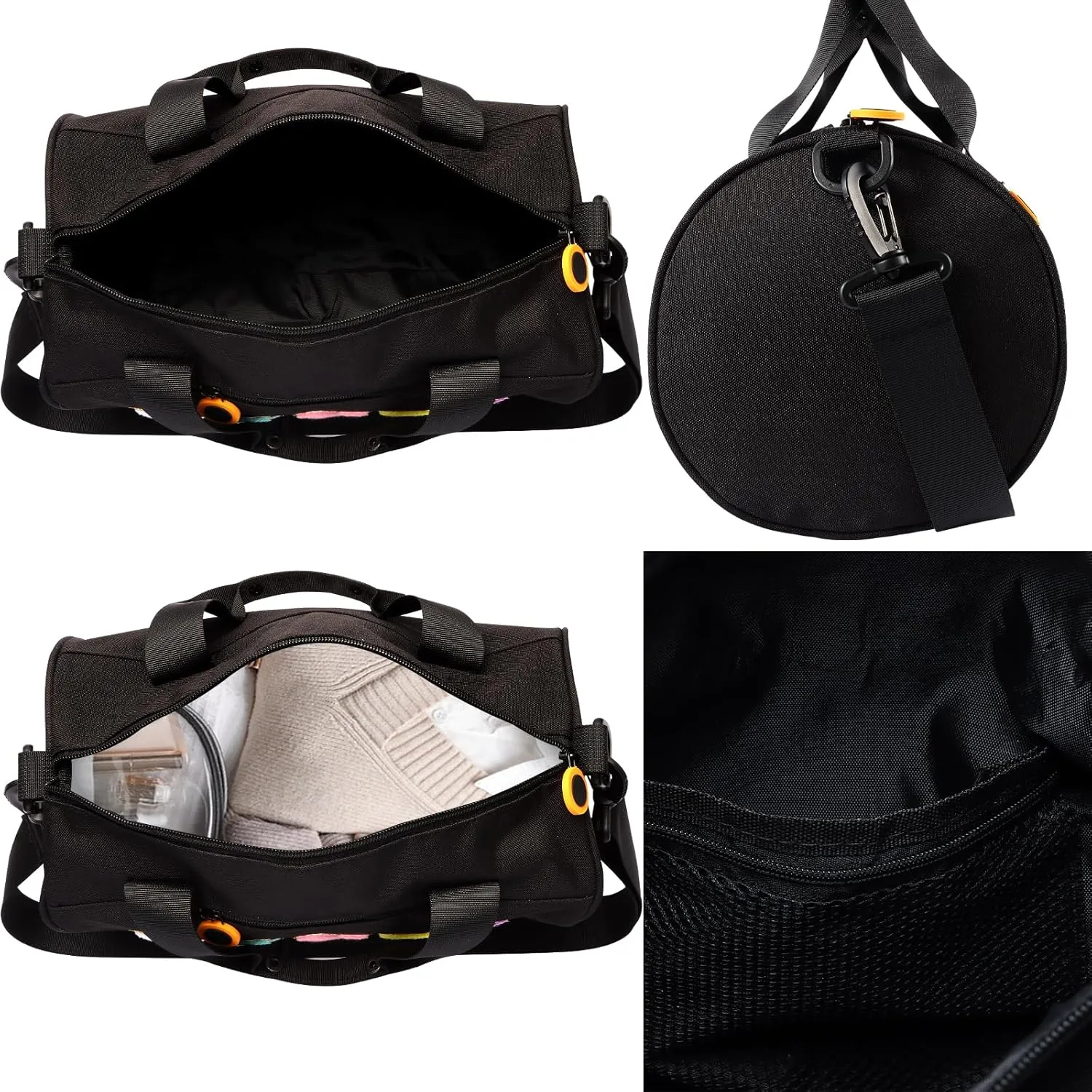 Dance Ballet Bag for Girls Sport Gym Duffle Bags Overnight Travel Bags Fun Dance Workout Duffel Bag Toddler Kid Cute Bag for Dancers, Girls, Teens, Student Athletes
