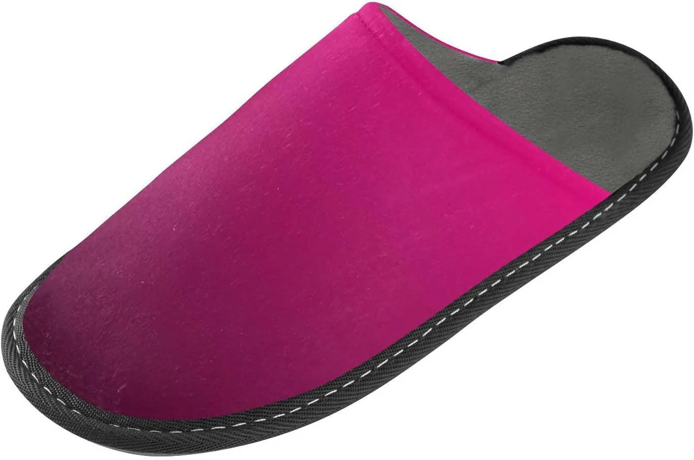 Dark Green Gradient House Slippers for Women Men Non-Slip Fluffy Slippers