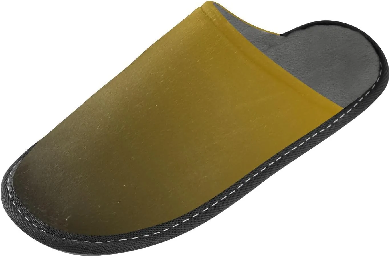 Dark Green Gradient House Slippers for Women Men Non-Slip Fluffy Slippers