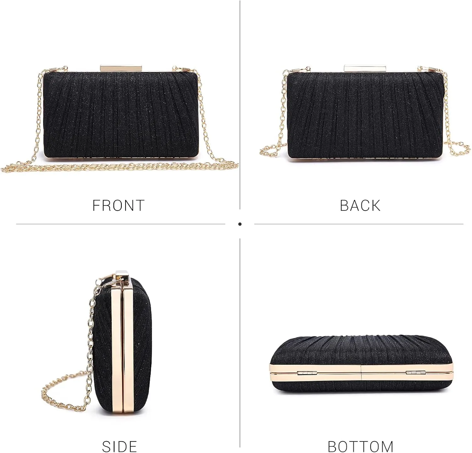 Dasein Women Evening Purses Clutch Bags Formal Party Clutches Wedding Purses Cocktail Prom Handbags