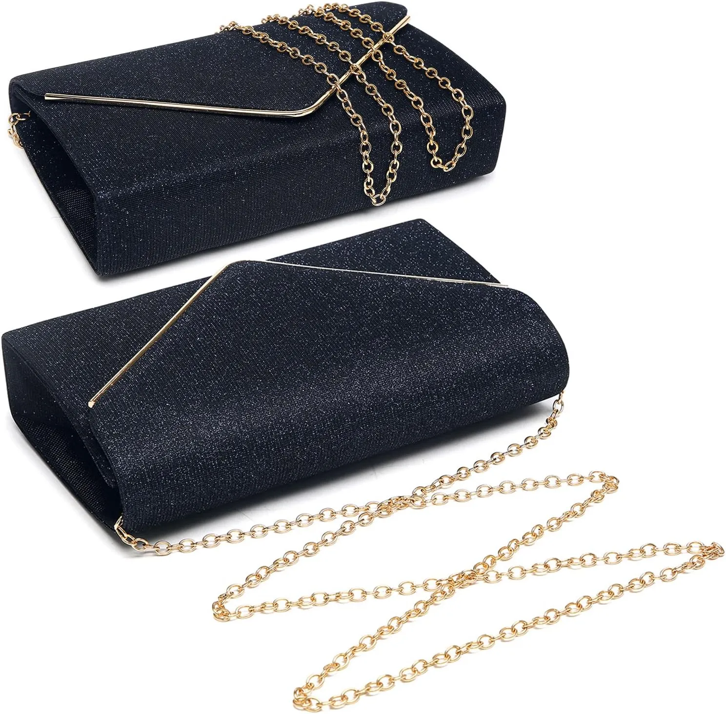 Dasein Women Glistening Clutches Handbags Evening Bags Wedding Purses Cocktail Prom Party Clutches