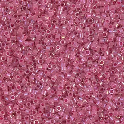 DB 1742, Mauve/Rose Inside Color Lined-Opal-AB - Miyuki Delica Beads - Size 11 - 5 grams - Japanese Cylinder Seed Beads - Retail & Wholesale