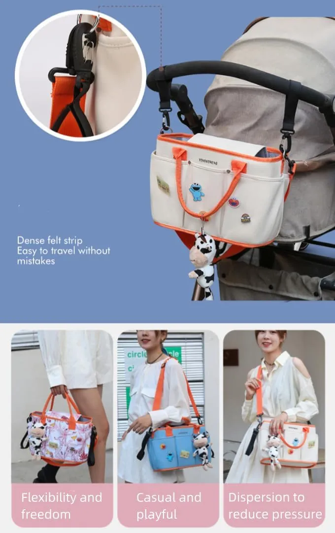 Diaper Bag Tote-Diaper Baby Bags,Waterproof Large Mommy Bag Maternity Bag for Hospital and Weekender Travel