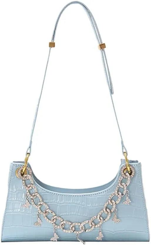 DJBM Women Pearl Handle Clutch Bag Superior Trendy Gradient Underarm Purse for Nightclub Gathering