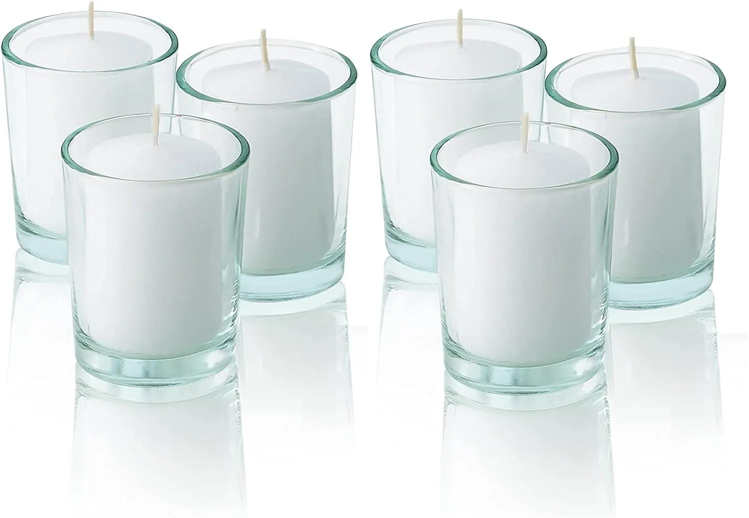 D'light Online 15 Hour Unscented White Emergency and Events Bulk Votive Candles for Wedding Votives, Luminary Candles, Restaurants, Churches, Bars, Parties, Spa and Decor (Set of 36 - White, 15 Hour)
