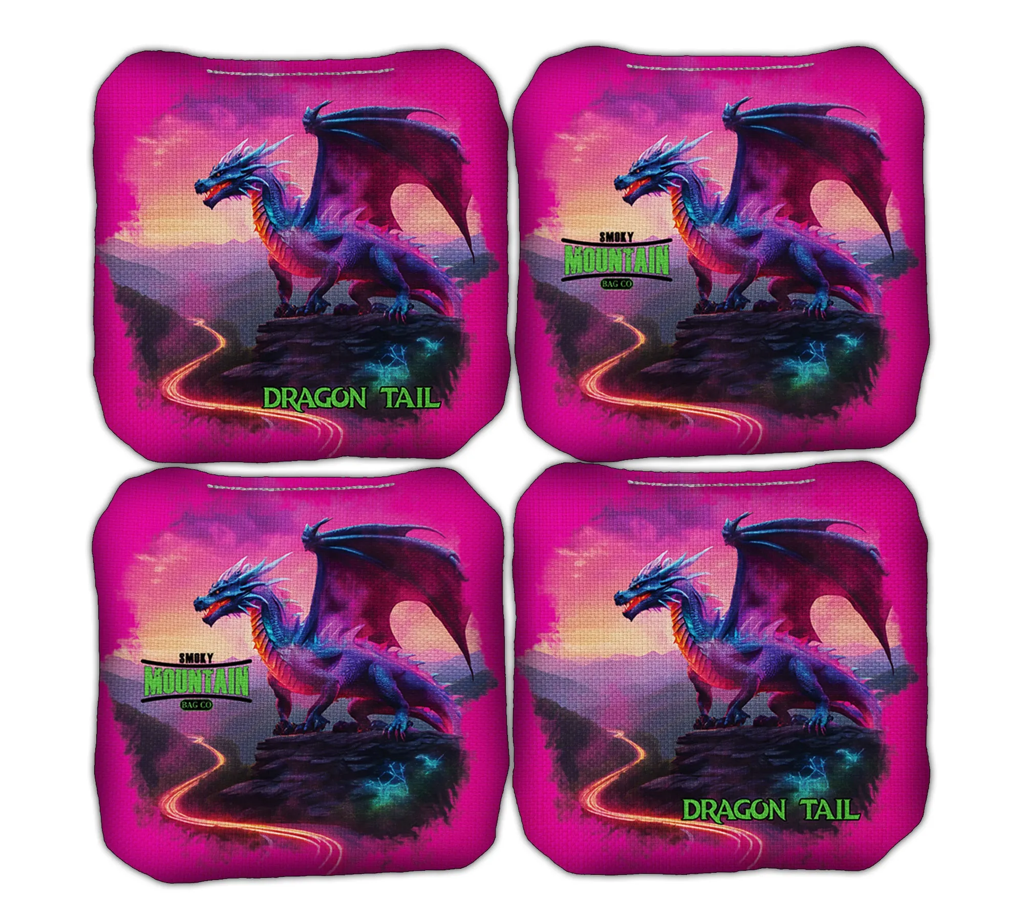 Dragon Tail - Professional Cornhole Bags - Set of 4 Bags - Speed 7/9
