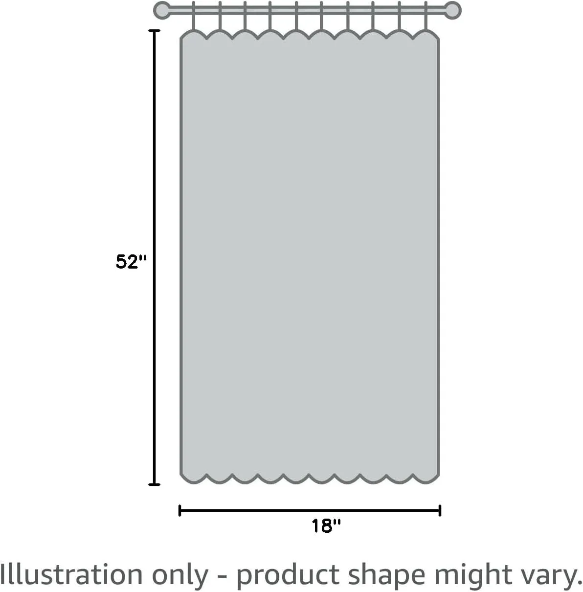 DriftAway Farmhouse Linen Lined Valance Double Layer Thermal Insulated Room Darkening Blackout Window Valances 3 Inch Rod Pocket Striped Kitchen Valance for Bathroom Single 52 x 18 Inch Roman Navy