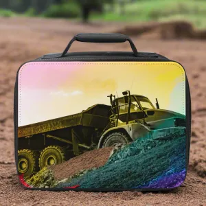Dump Truck Heavy Equipment Small Insulated Lunch Box