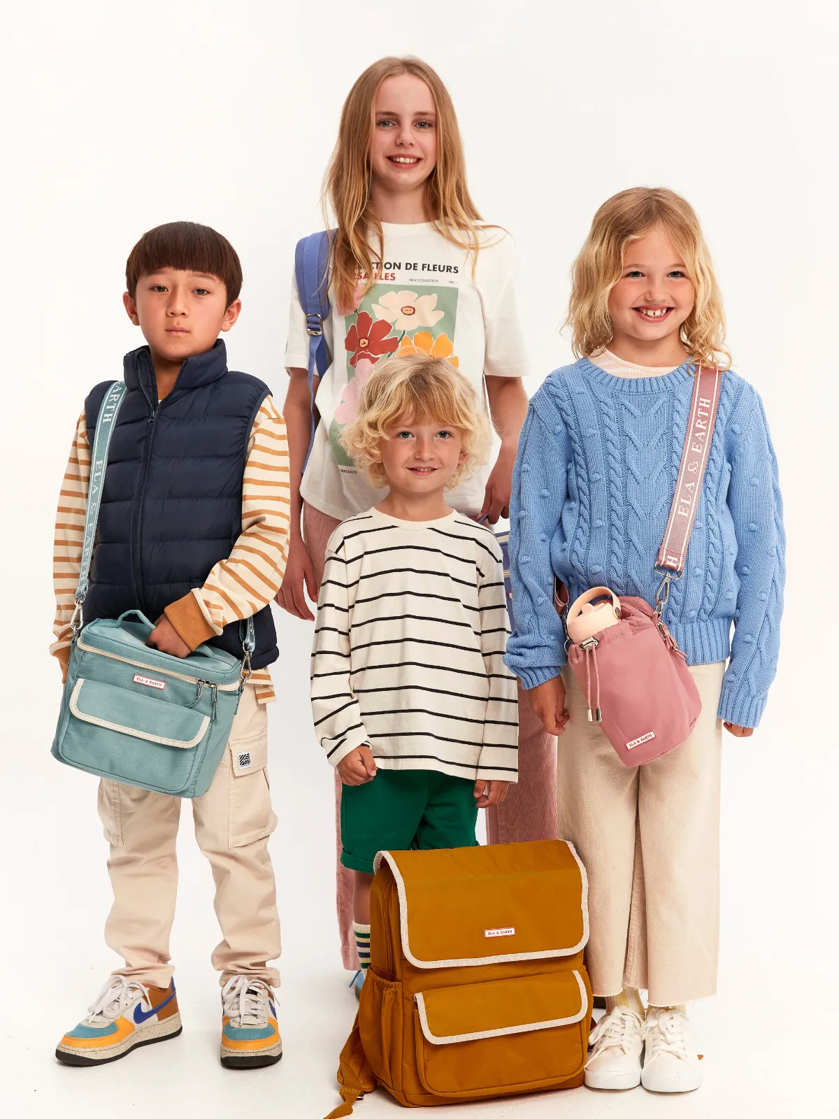 Dusty Pink - Arlo Kids Water Bottle Bag