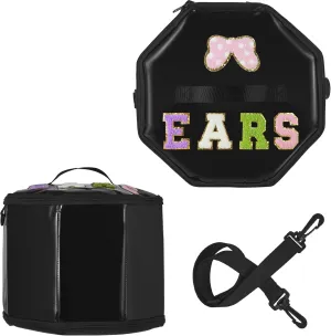 Ears Storage Travel Packing Organizers,Packing Organizers with Adjustable Shoulder Strap,Headband Ears Display Storage Box,Large Makeup Bag Snack Bags for Girls Women for Travel Picnic 11"x11"x9"