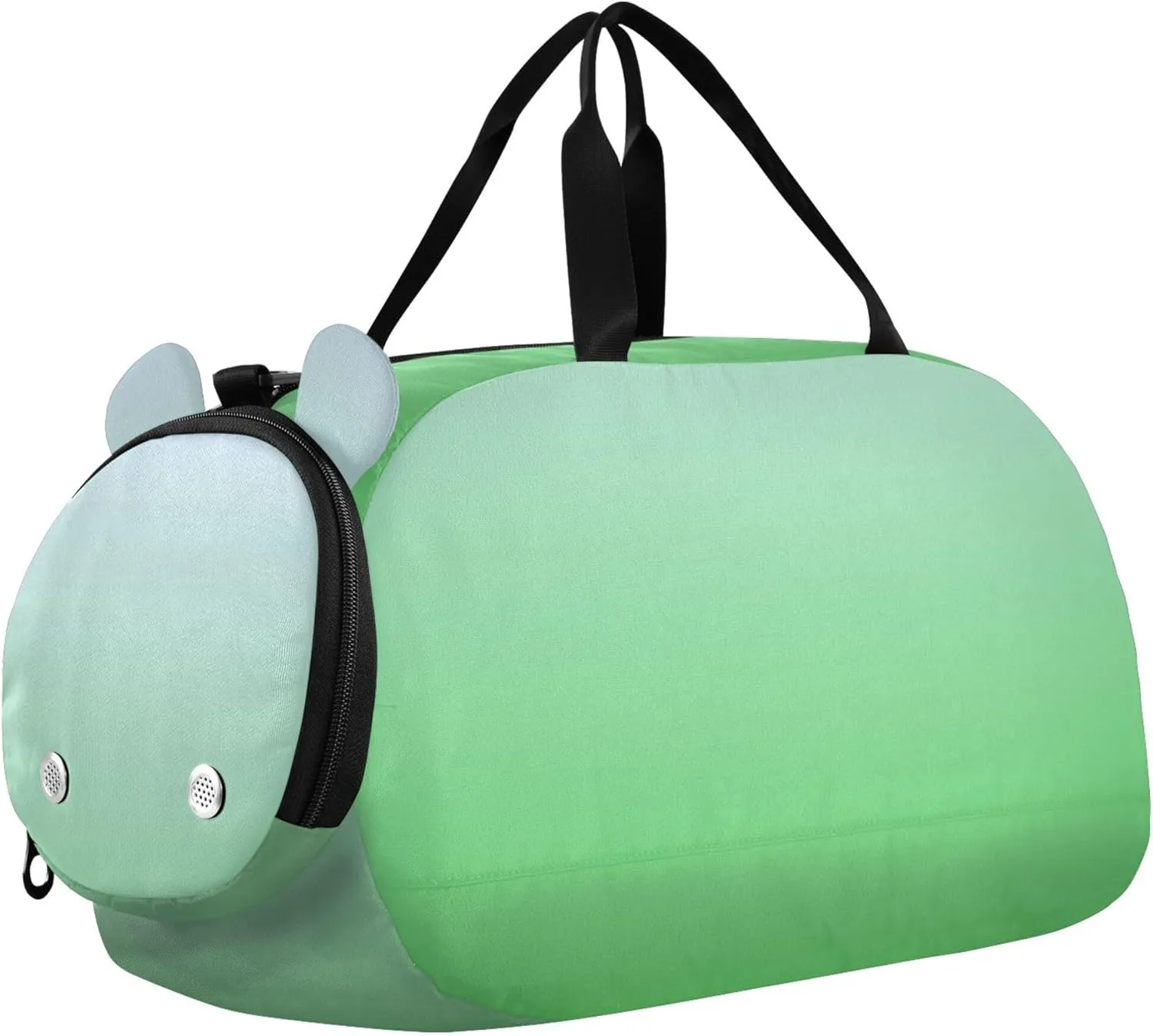 Elegant Blue Lime Green Gradient Duffle Bags for Traveling Tote Toddler Weekender Bags Duffle Bag for Kids Carry on Duffel Bag Boys