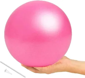 Exercise Ball, Pilates Ball 9 inch, Exercise Balls for Adults, Soft Mini Gym Ball, Yoga Core Training and Physical Therapy, Improves Balance