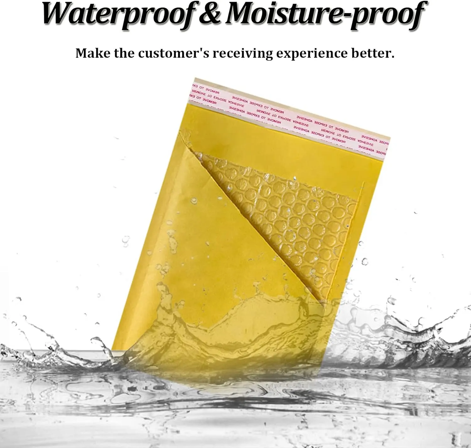 FCLMHD Kraft Bubble Mailers 100Pack 6x10 InchYellow Padded Envelopes Discount Small Business Mailing Packages Self Sealing Tear Resistant Boutique Bulk Mail Shipping Bags for Jewelry Makeup Supplies.