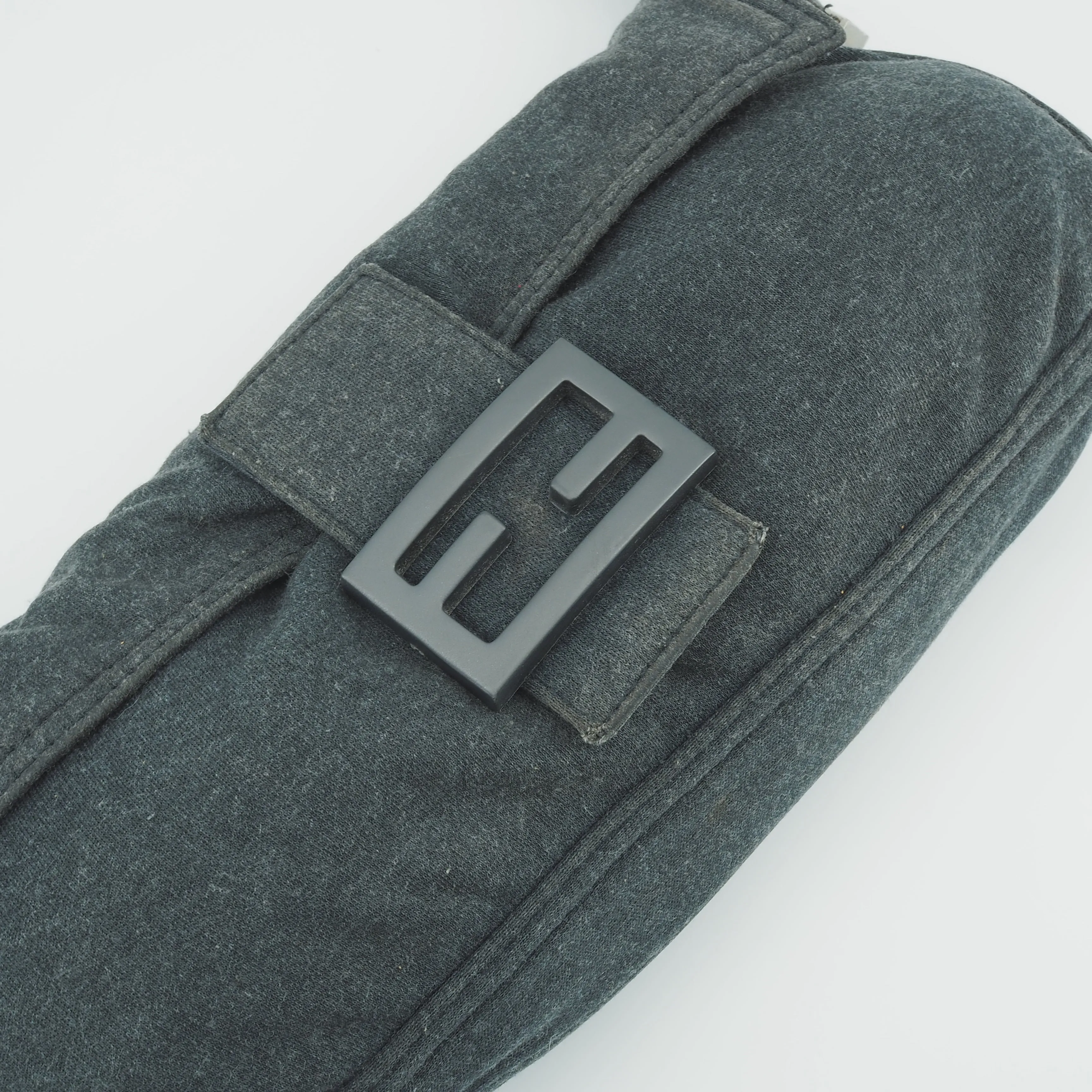 Fendi Baguette Grey Flannel
