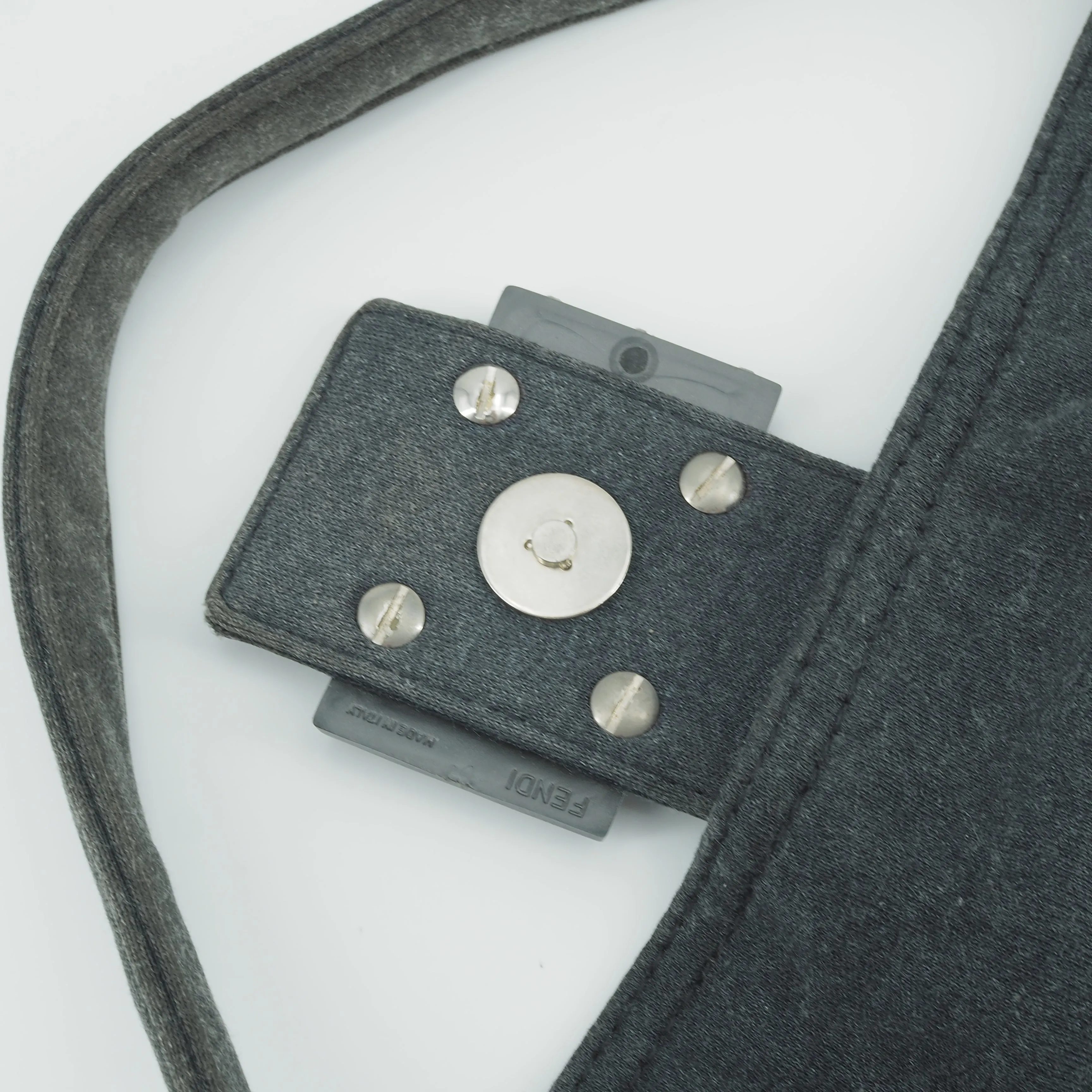 Fendi Baguette Grey Flannel