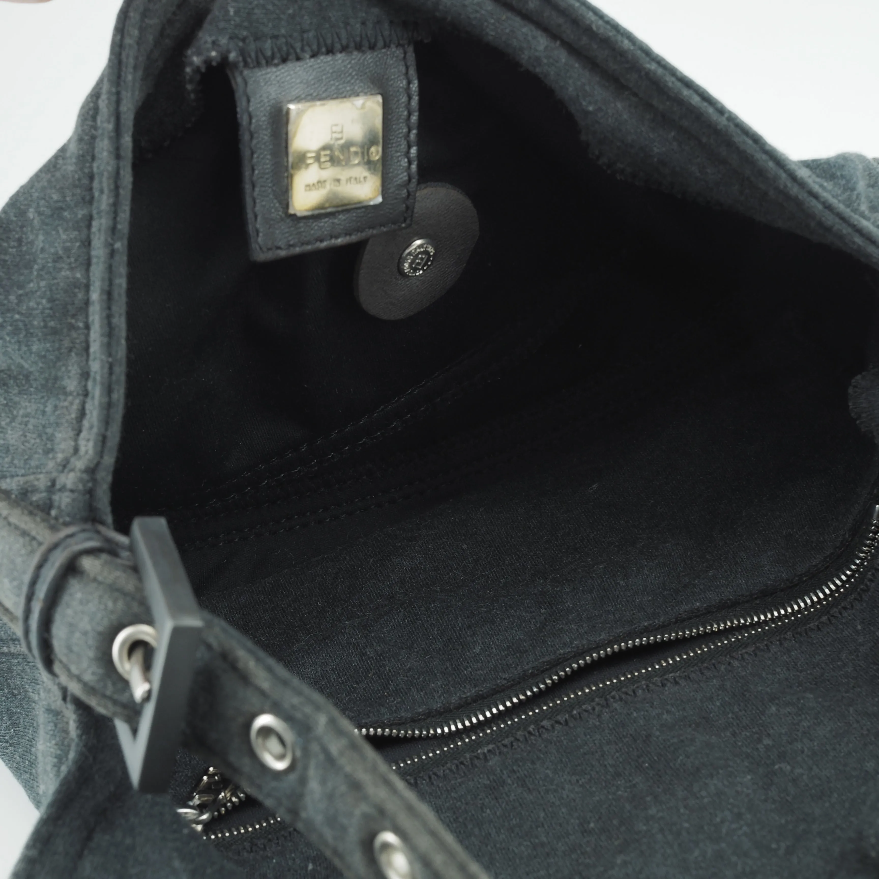 Fendi Baguette Grey Flannel