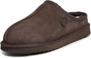 Fireside by Dearfoams Men's Grafton Genuine Shearling Indoor/Outdoor Clog