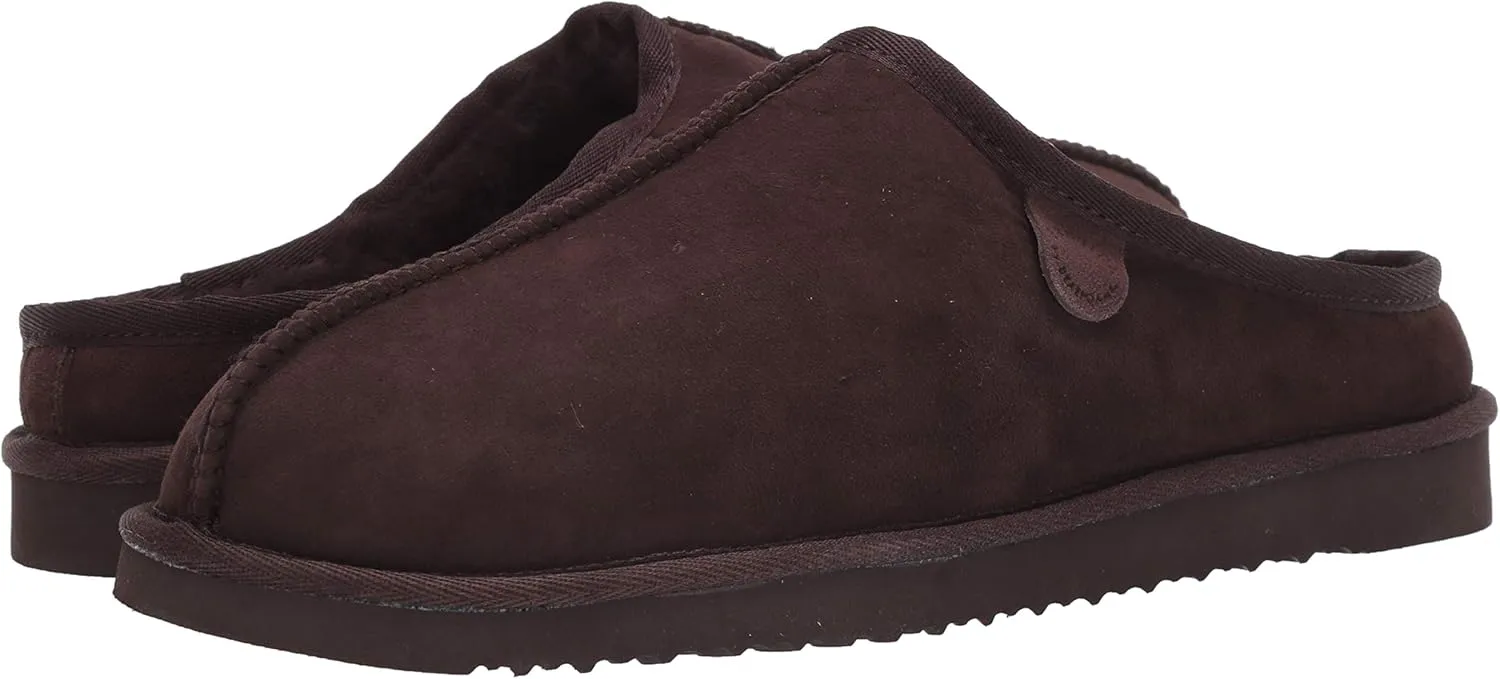 Fireside by Dearfoams Men's Grafton Genuine Shearling Indoor/Outdoor Clog