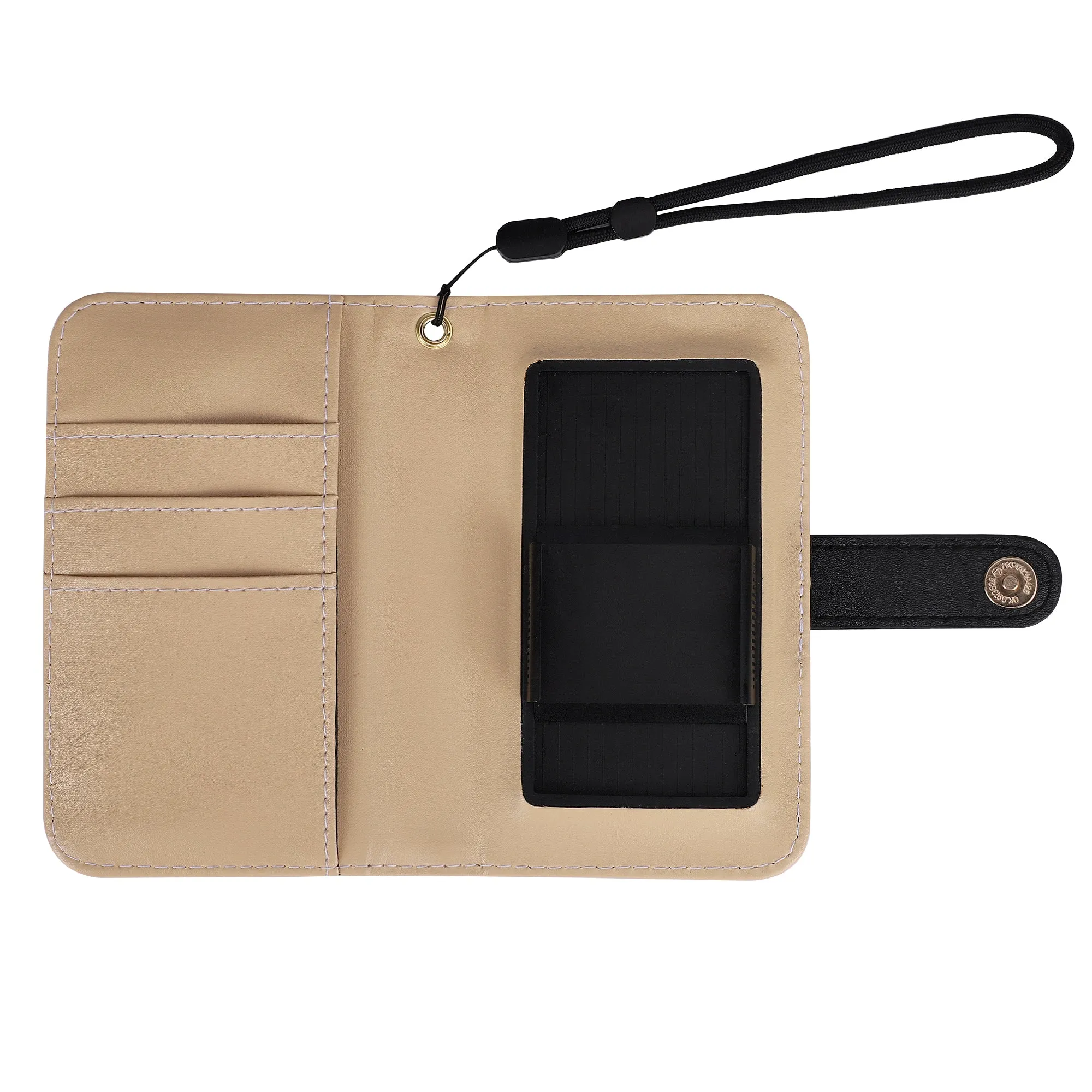 Floral Pattern Brown PU Leather Phone Flip Case with Coinpurse