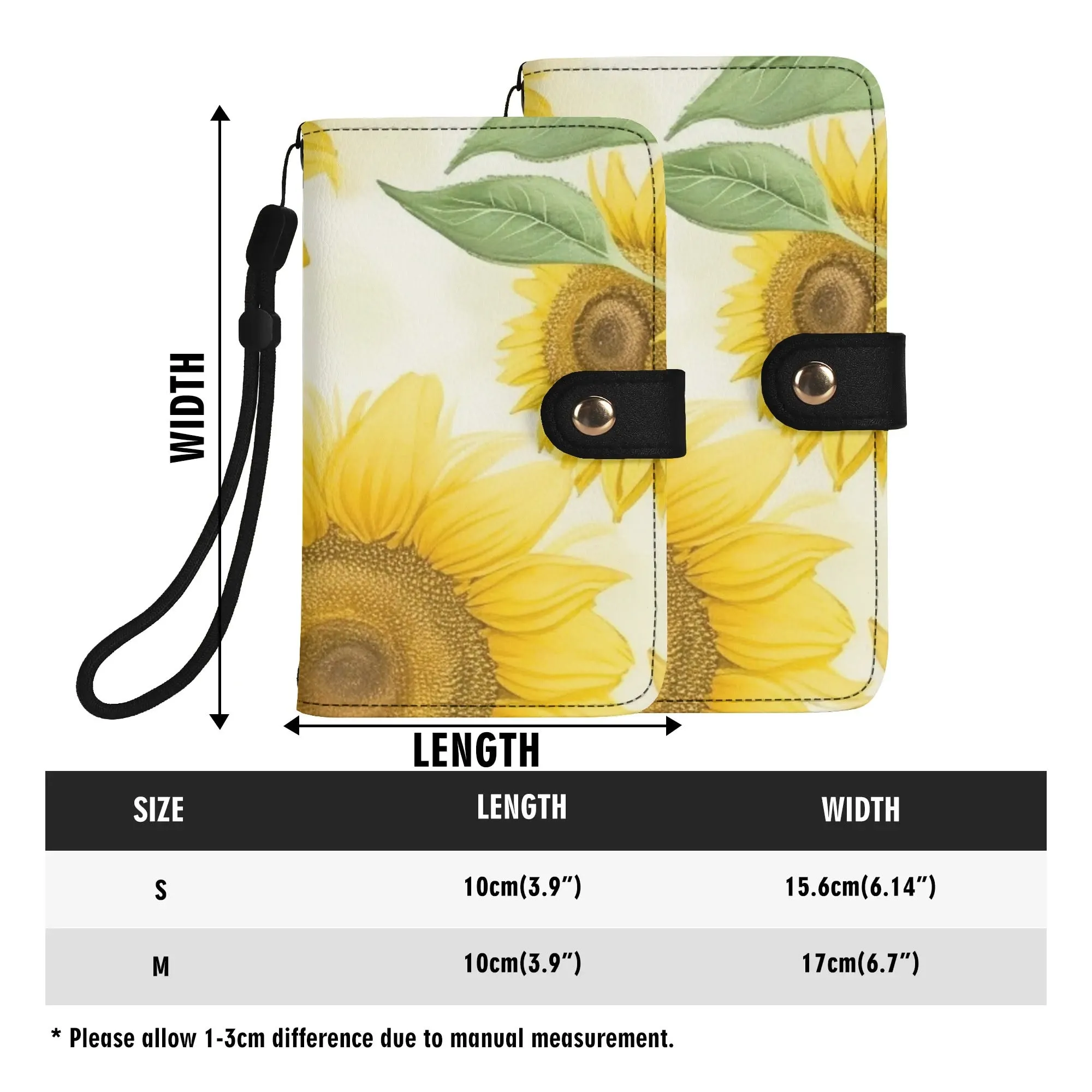 Floral Pattern Brown PU Leather Phone Flip Case with Coinpurse