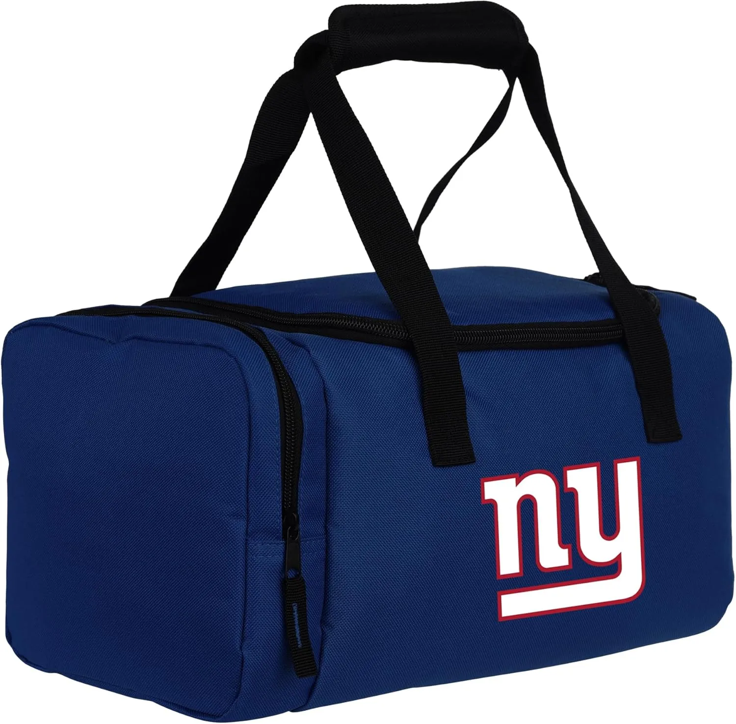 FOCO - NFL Officially Licensed Team Logo Insulated Zippered Lunch Box Cooler Duffel Bag with Zippered Side Pocket