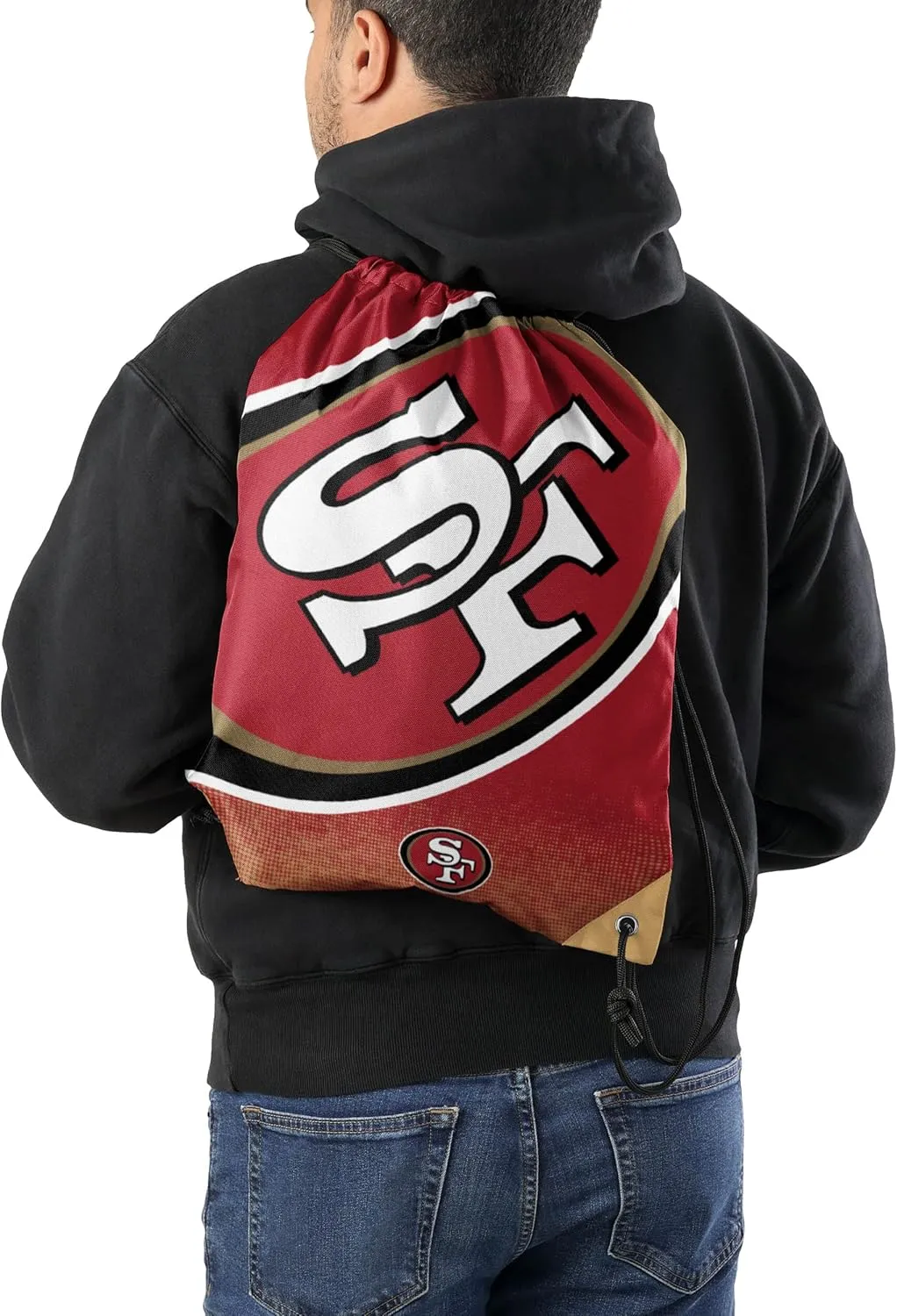 FOCO San Francisco 49ers NFL Gradient Drawstring Backpack