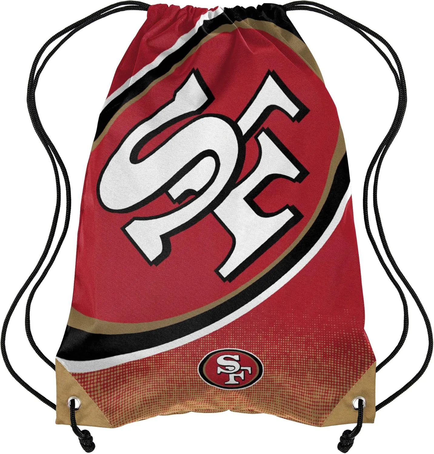 FOCO San Francisco 49ers NFL Gradient Drawstring Backpack