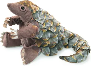 Folkmanis Pangolin Hand Puppet, Brown
