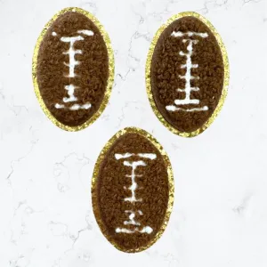 Football  Patch - Iron On 2" Inch Glitter Chenille Patch,  , Football team mom sweatshirt, team shirts