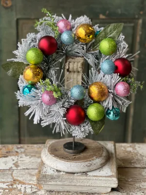 Frosted & Flashy Candle Ring | 17" | CLOSEOUT   CLEAN UP SPECIAL!  From $8.95 - Last 12pcs!