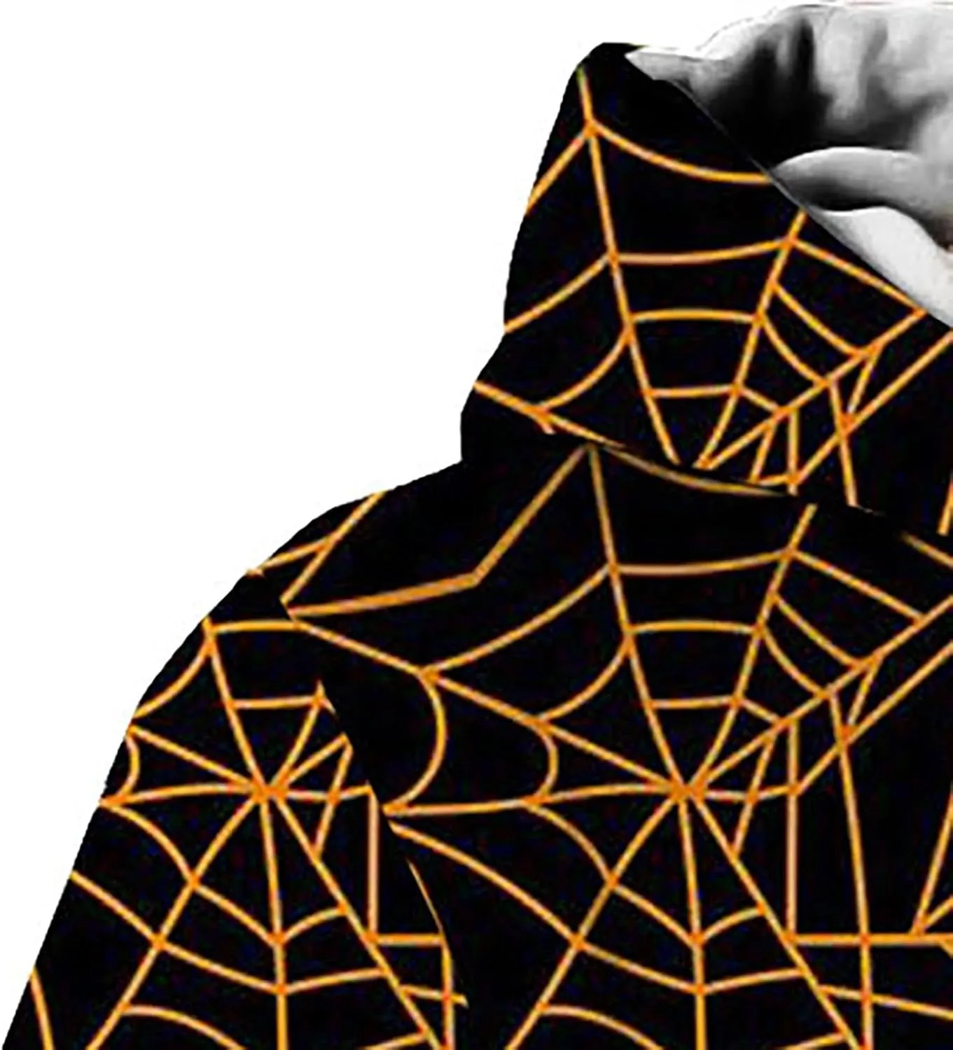 funny halloween sweatshirts for men Print Sweatshirt Long Sleeved Hooded Collar Sweatshirt Pullover Hoodies cat