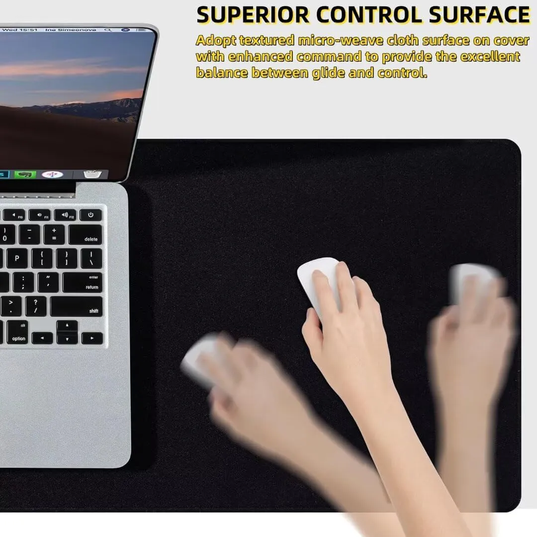 Gaming Mouse Pad 900x500x3mm Large Desk Mat Football Mouse Pad Grassland Mousepad with Stitched Edges and Non-Slip Rubber Base Gaming Accessories for Improve Accuracy Speed, 35.4x19.6inch,Model725