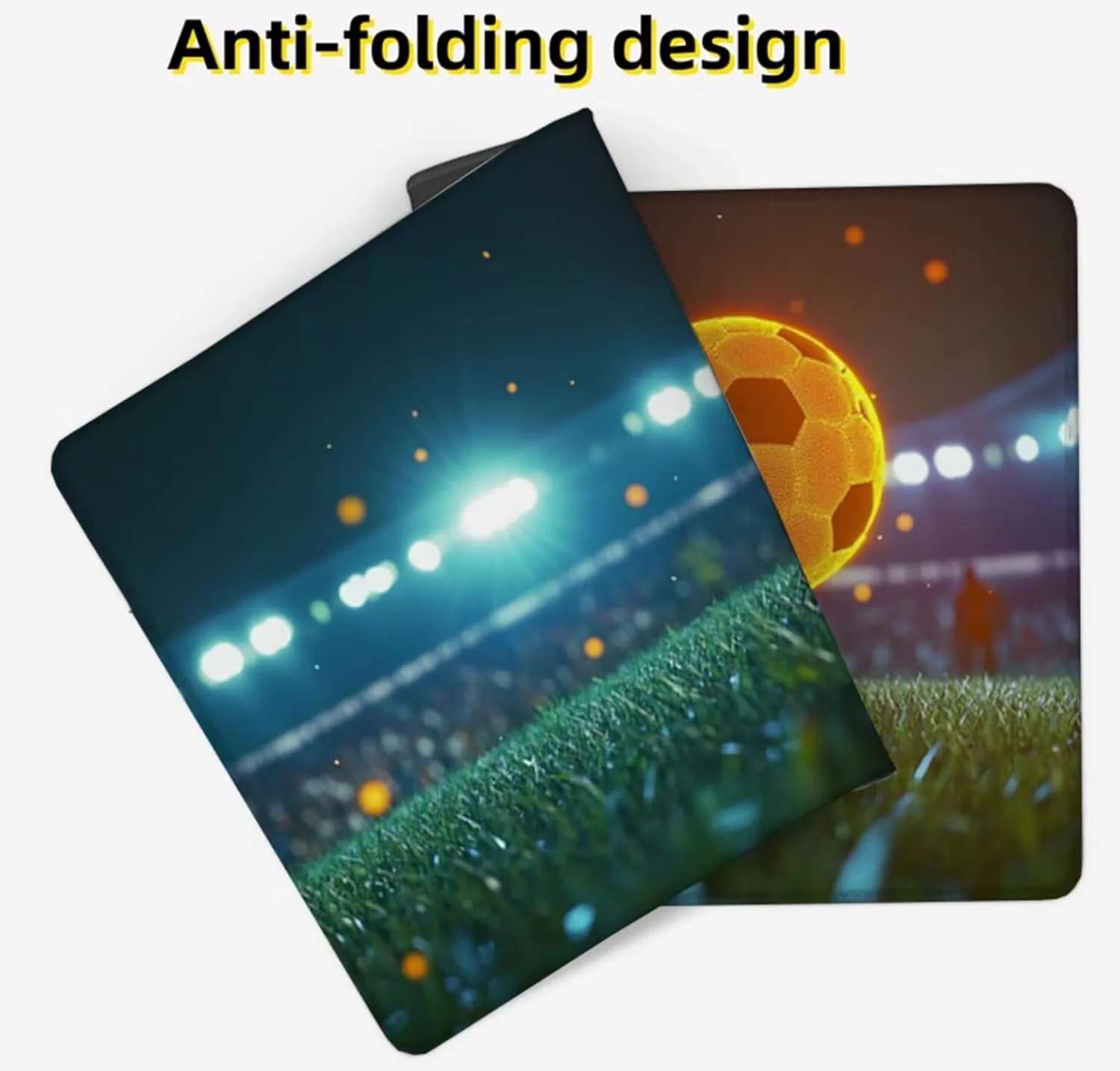 Gaming Mouse Pad 900x500x3mm Large Desk Mat Football Mouse Pad Grassland Mousepad with Stitched Edges and Non-Slip Rubber Base Gaming Accessories for Improve Accuracy Speed, 35.4x19.6inch,Model725