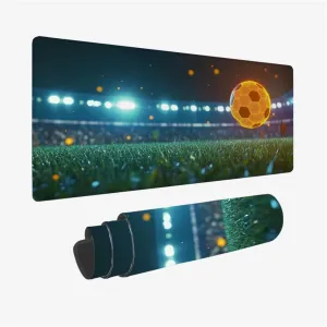 Gaming Mouse Pad 900x500x3mm Large Desk Mat Football Mouse Pad Grassland Mousepad with Stitched Edges and Non-Slip Rubber Base Gaming Accessories for Improve Accuracy Speed, 35.4x19.6inch,Model725