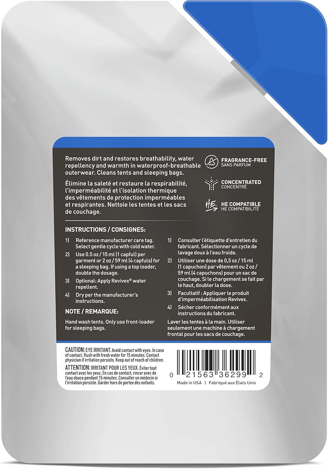 GEAR AID Revivex Pro High-Tech Fabric Cleaner, 10 fl oz - Restores Water Repellency and Breathability - Safe for Use with Gore-TEX Jackets, Sleeping Bags and Tents, Clear, 36299