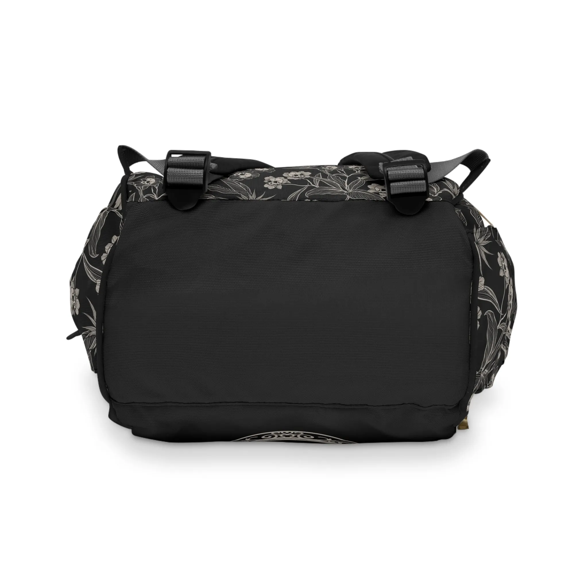 Gothic Floral Poison Oleander Multifunctional Diaper Backpack