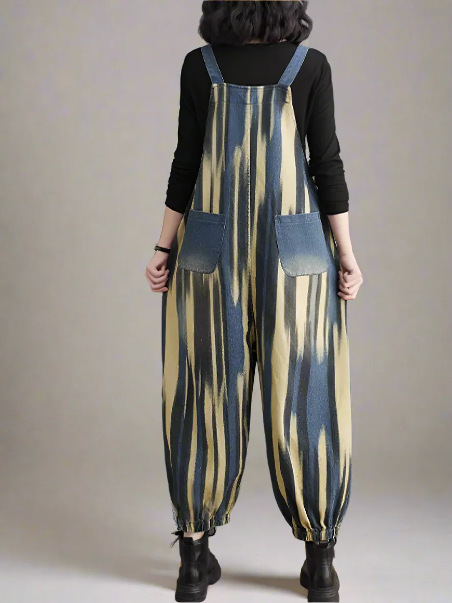 Gradient Contrast Overalls Dungarees