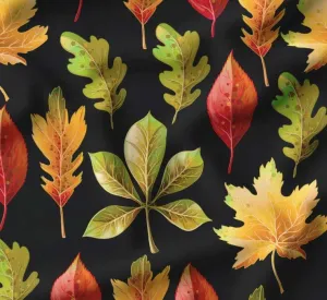 Gradient Leaves Patterned Fabric SCB029