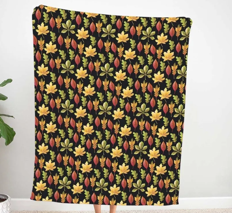 Gradient Leaves Patterned Fabric SCB029