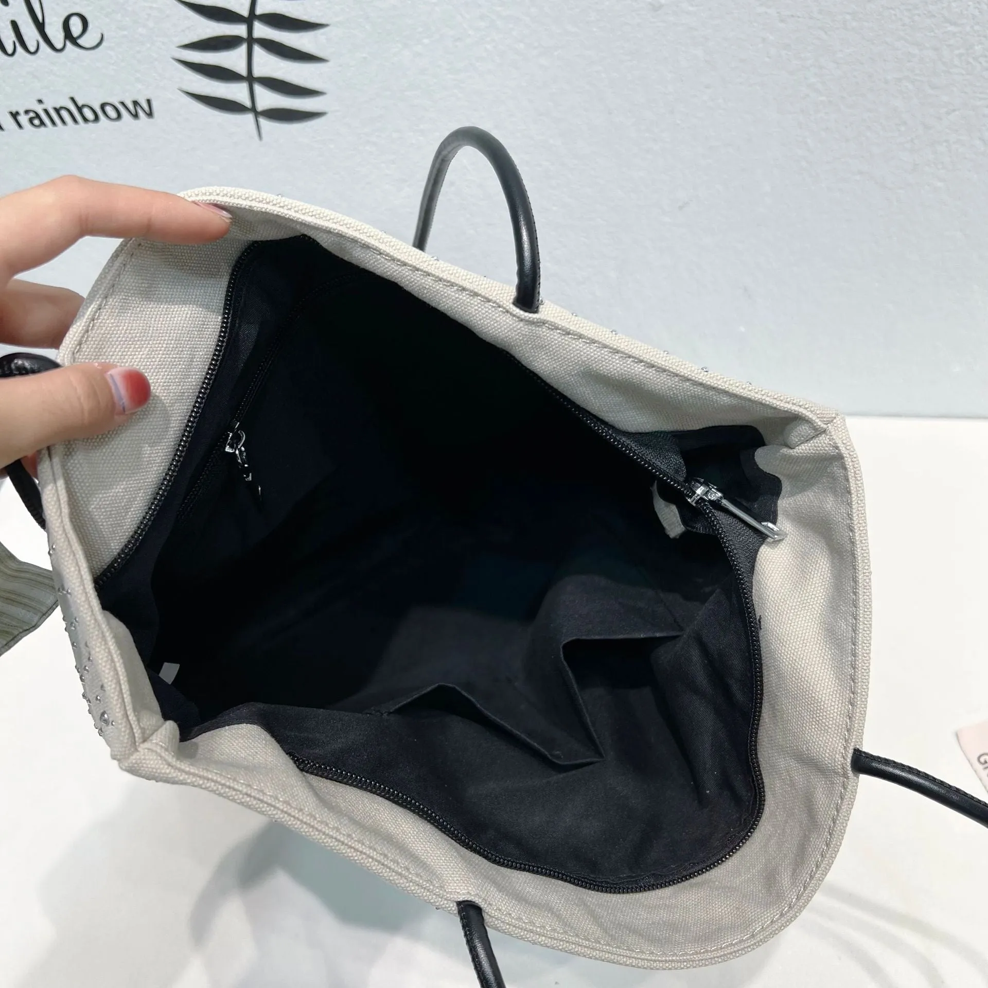 Gradient Rhinestones Tote Bag by Karen