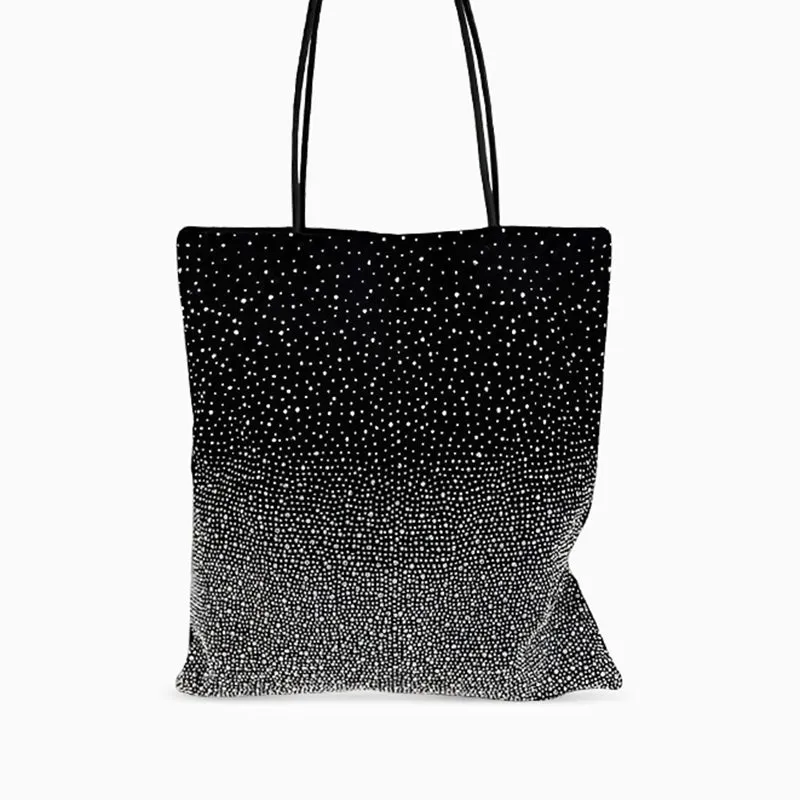 Gradient Rhinestones Tote Bag by Karen